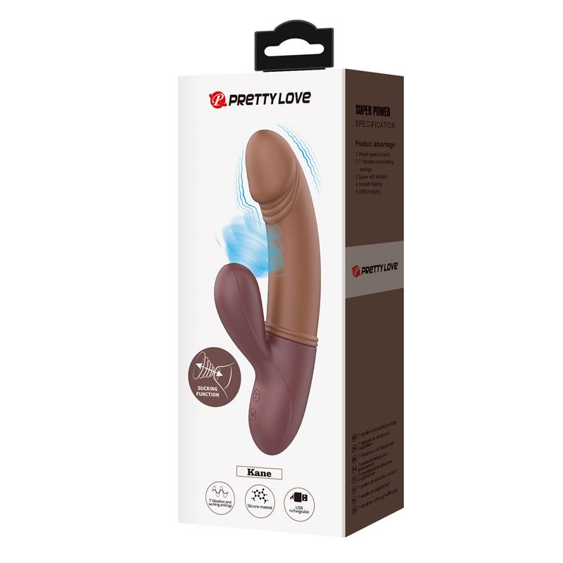 PRETTYLOVE - KANE SUCCIONADOR DE CLÍTOROS CON VIBRACIÓN USB