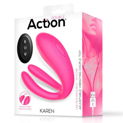 ACTION - KAREN VIBRADOR PARA PAREJAS CON VIBRACIÓN AJUSTABLE