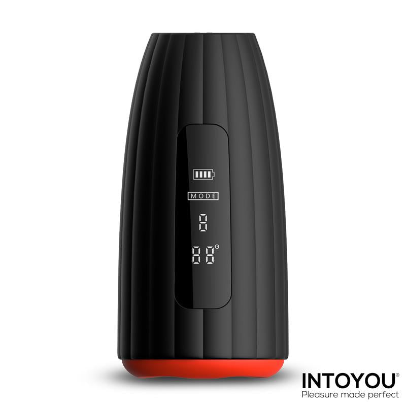 INTOYOU - KARTER MASTURBADOR AVANZADO CON VIBRACIÓN, CALOR Y PANTALLA DIGITAL