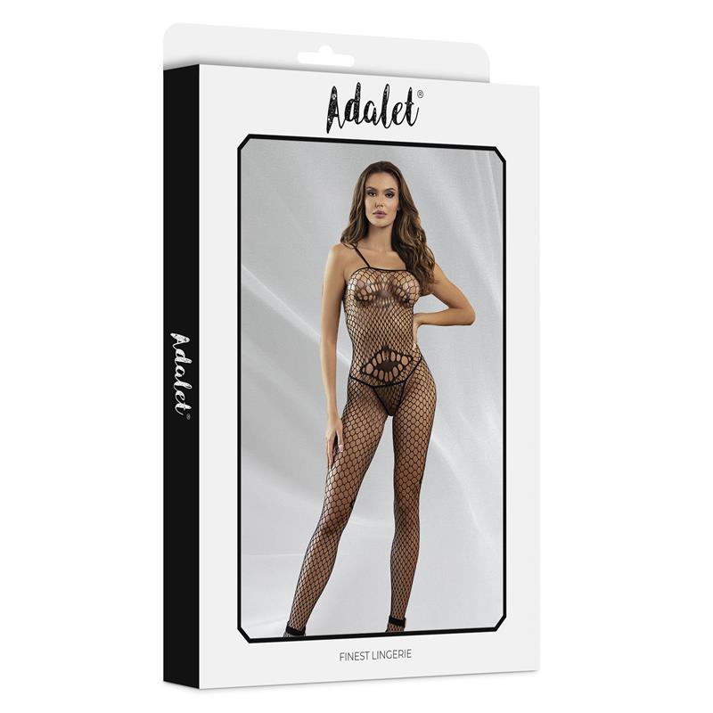 ADALET LINGERIE - KATIA BODYSTOCKING DE REJILLA CON PATRONES GEOMÉTRICOS