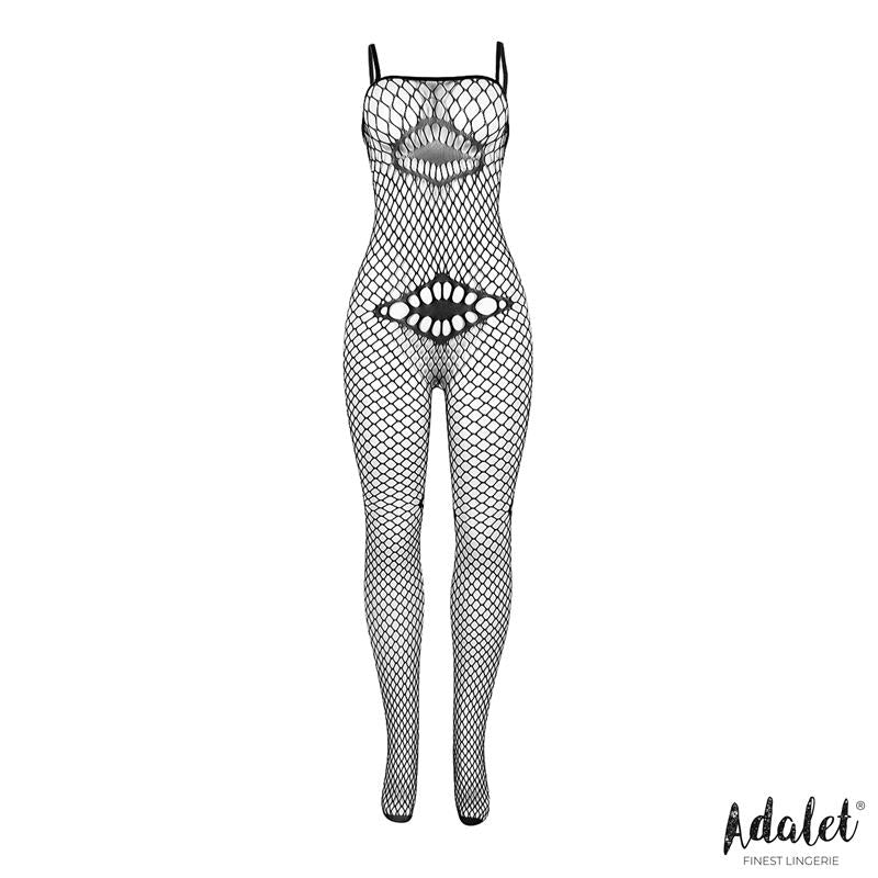 ADALET LINGERIE - KATIA BODYSTOCKING DE REJILLA CON PATRONES GEOMÉTRICOS