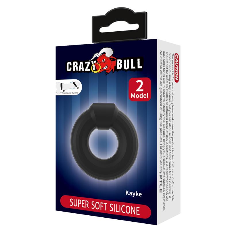 CRAZY BULL - KAYKE ANILLO PARA EL PENE SILICONA MOD 2