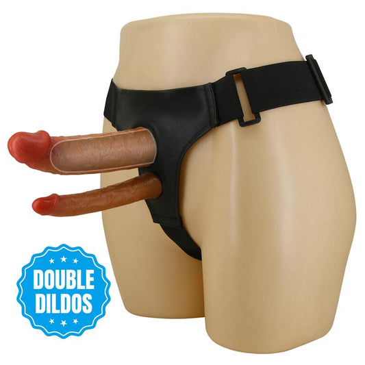 PRETTY LOVE - KEAVEN HARNESS BRIEFS UNIVERSAL & COMFORTABLE DOBLE DILDO