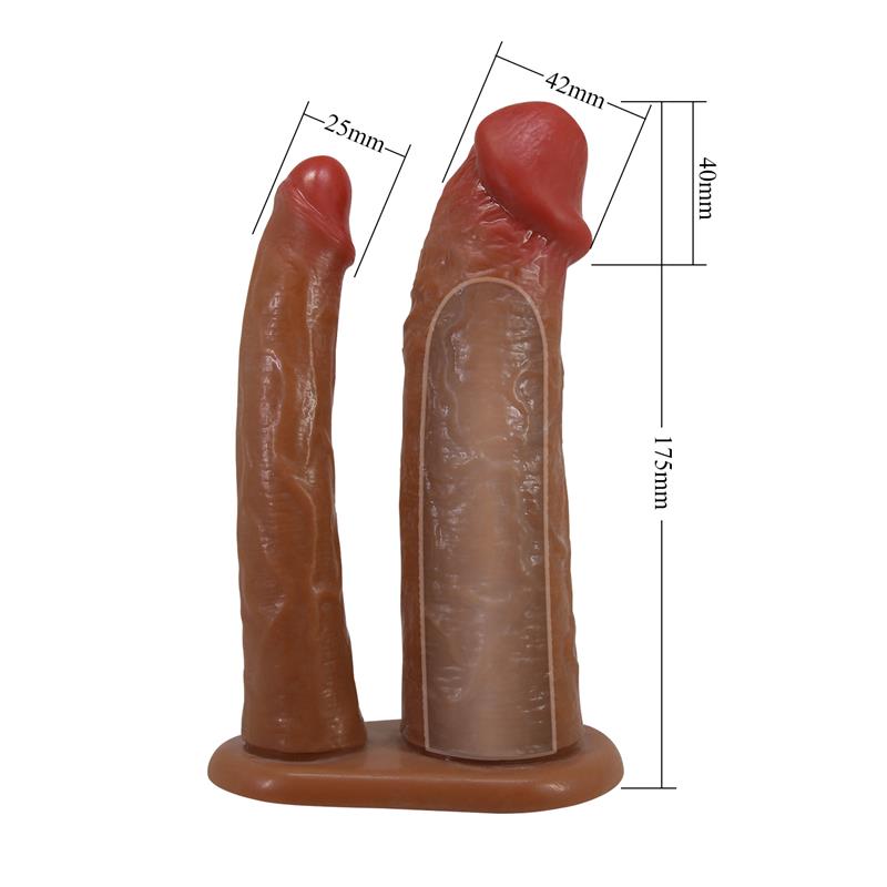 PRETTYLOVE - KEAVEN ARNÉS CON DILDO DOBLE HUECO