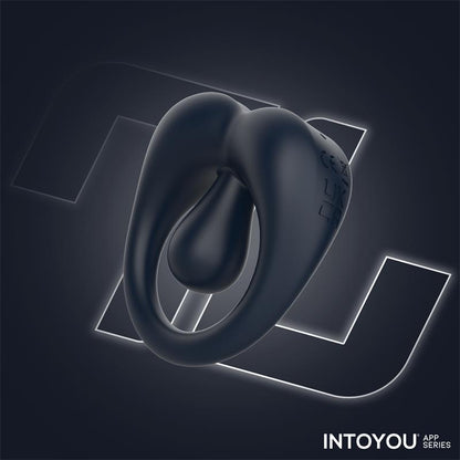 INTOYOU APP SERIES - KENNY ANILLO VIBRADOR CON ESTIMULADOR DE CLÍTORIS Y APP AZUL NOCHE