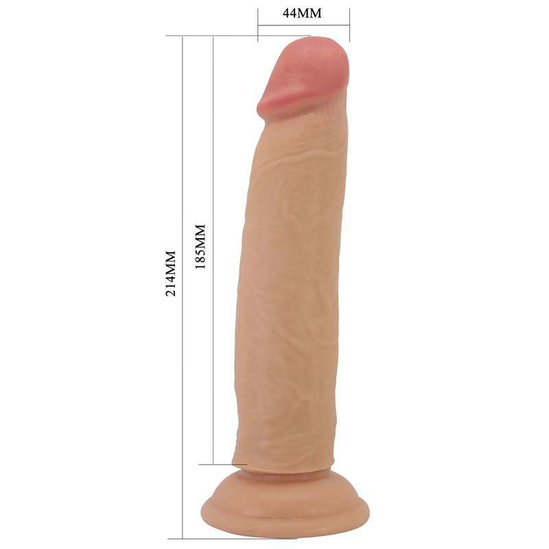 PRETTYLOVE - KEON DILDO CON PIEL DESLIZANTE-RETRACTIL 21 CM