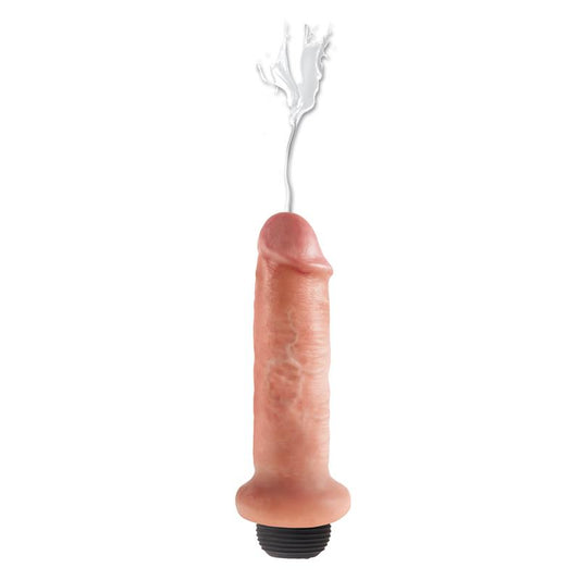 KING COCK - KING COCK DILDO EYACULADOR 6 COLOR NATURAL