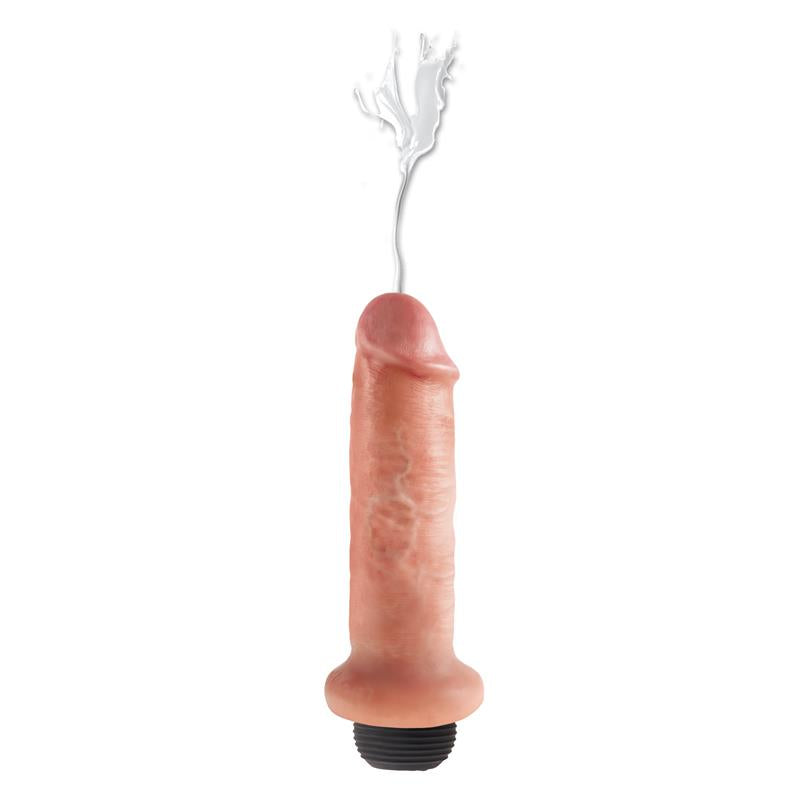 KING COCK - KING COCK DILDO EYACULADOR 6 COLOR NATURAL