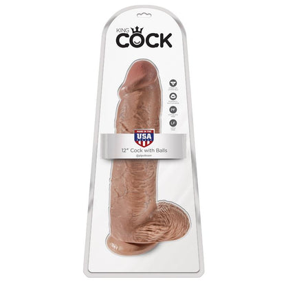 KING COCK - KING COCK PENE CON TESTÍCULOS DE 12 - BRONCEADO