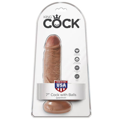 KING COCK - KING COCK PENE CON TESTÍCULOS DE 7 - BRONCEADO