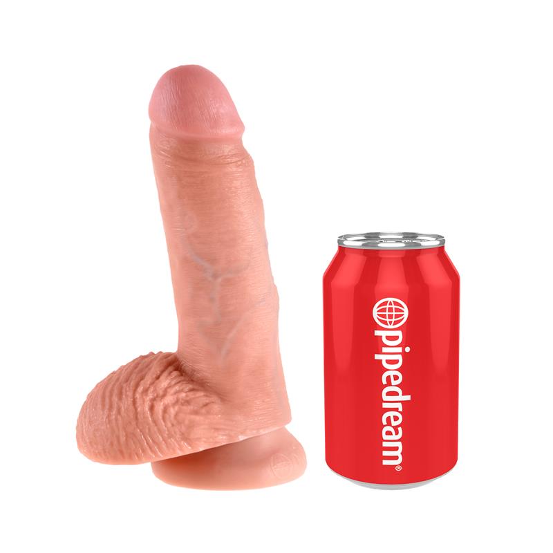 KING COCK - KING COCK PENE CON TESTÍCULOS DE 7 - COLOR NATURAL
