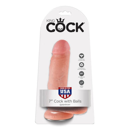 KING COCK - KING COCK PENE CON TESTÍCULOS DE 7 - COLOR NATURAL