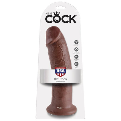 KING COCK - KING COCK PENE DE 10 - COLOR MARRÓN