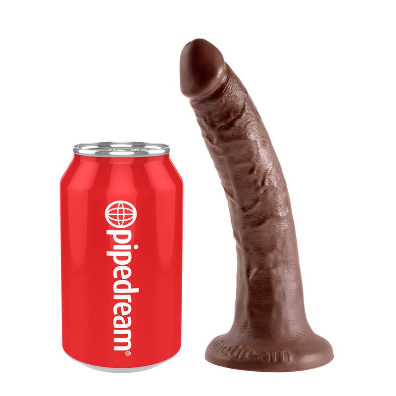 KING COCK - KING COCK PENE DE 17,78 CM - COLOR MARRÓN