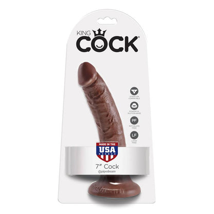 KING COCK - KING COCK PENE DE 17,78 CM - COLOR MARRÓN