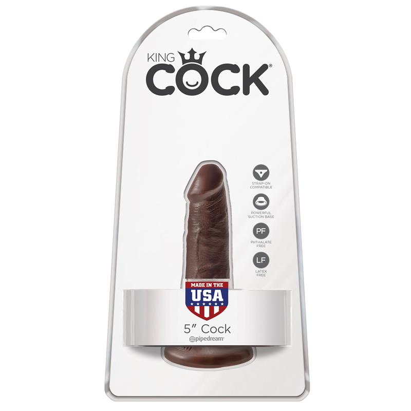KING COCK - KING COCK PENE DE 5 - COLOR MARRÓN