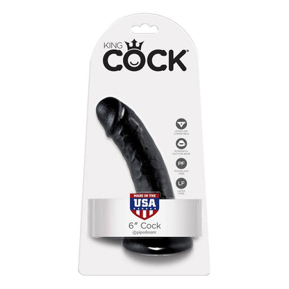 KING COCK - KING COCK PENE DE 6 - COLOR NEGRO
