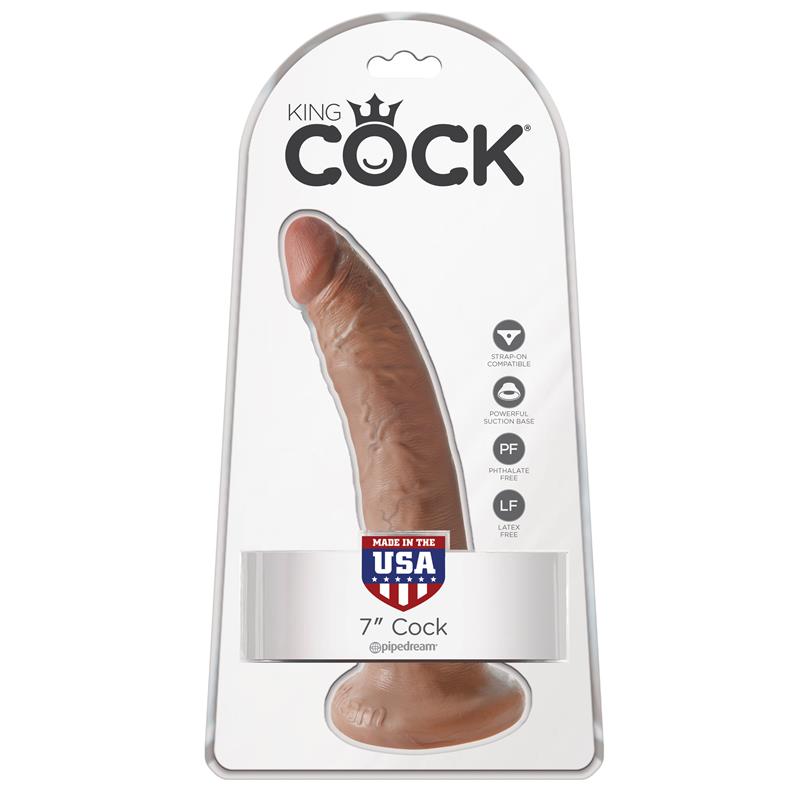 KING COCK - KING COCK PENE DE 7 - BRONCEADO
