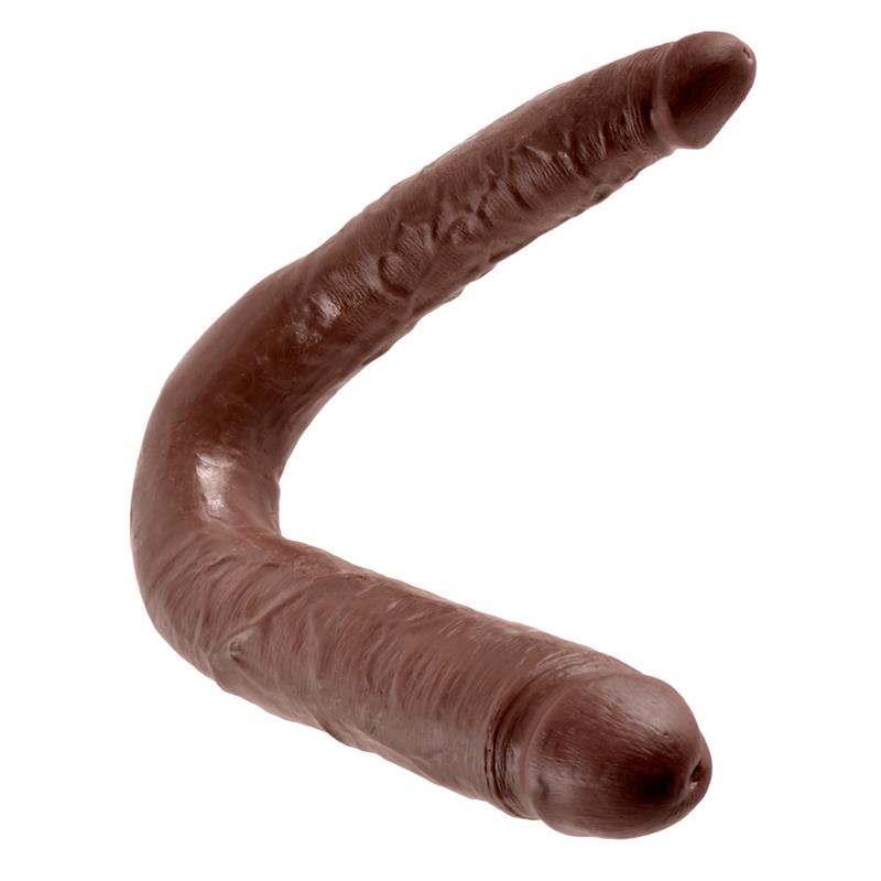KING COCK - KING COCK PENE DOBLE PENETRACIÓN GRANDE - COLOR MARRÓN