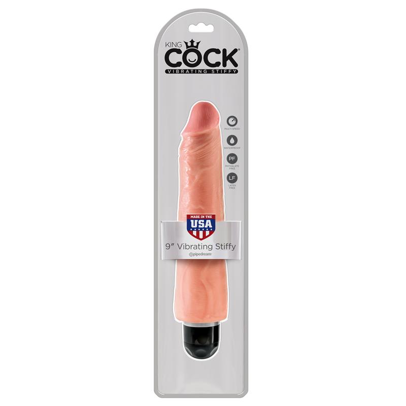 KING COCK - KING COCK VIBRADOR STIFFY DE 9 - COLOR NATURAL