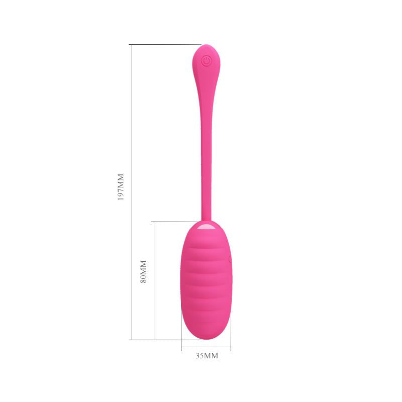 PRETTYLOVE - KIRK HUEVO VIBRADOR CON APP MOVIL SILCONA USB