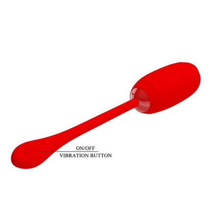 PRETTYLOVE - KIRK HUEVO VIBRADOR ROJO