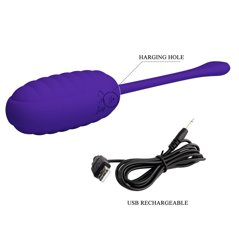PRETTYLOVE - KIRK HUEVO VIBRADOR VIOLETA