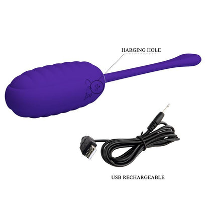 PRETTYLOVE - KIRK HUEVO VIBRADOR VIOLETA