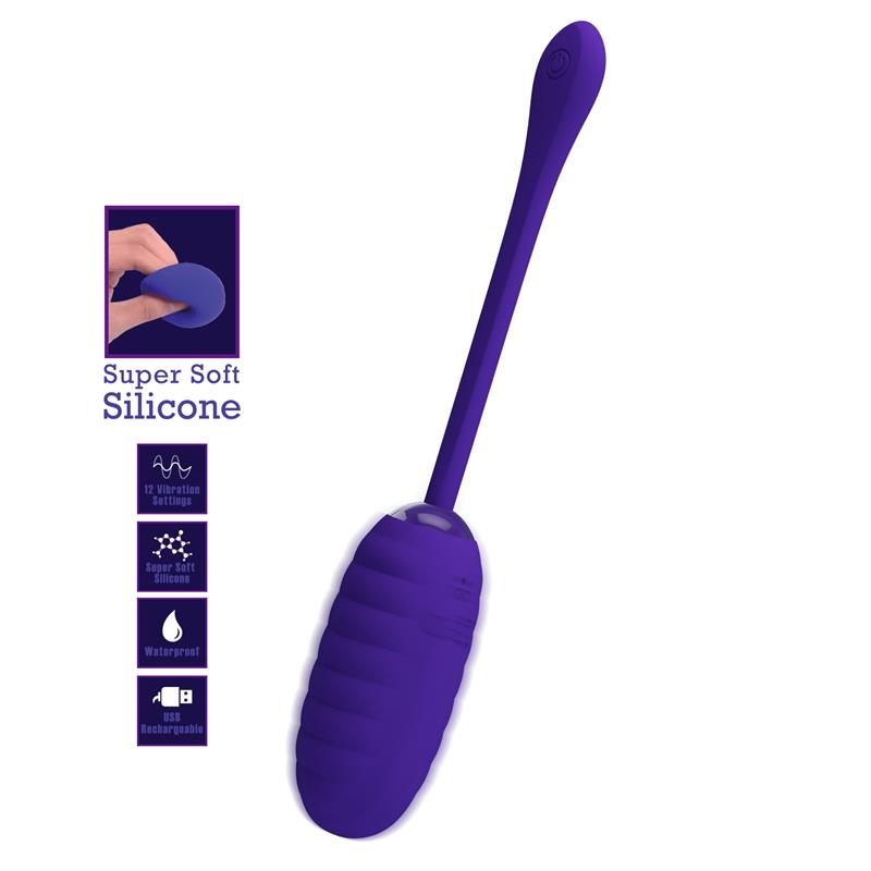 PRETTYLOVE - KIRK HUEVO VIBRADOR VIOLETA