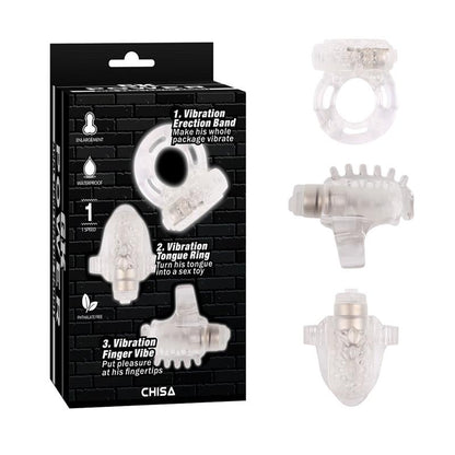 CHISA - KIT 3 ANILLOS PARA EL PENE TEASERS RING KIT