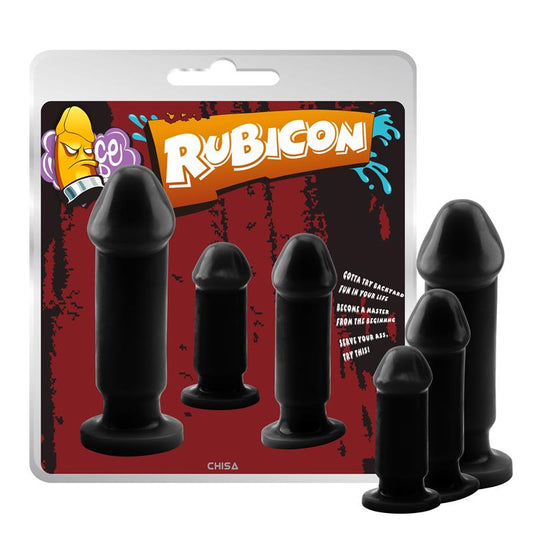 CHISA - KIT 3 PLUG ANAL EVIL DARK