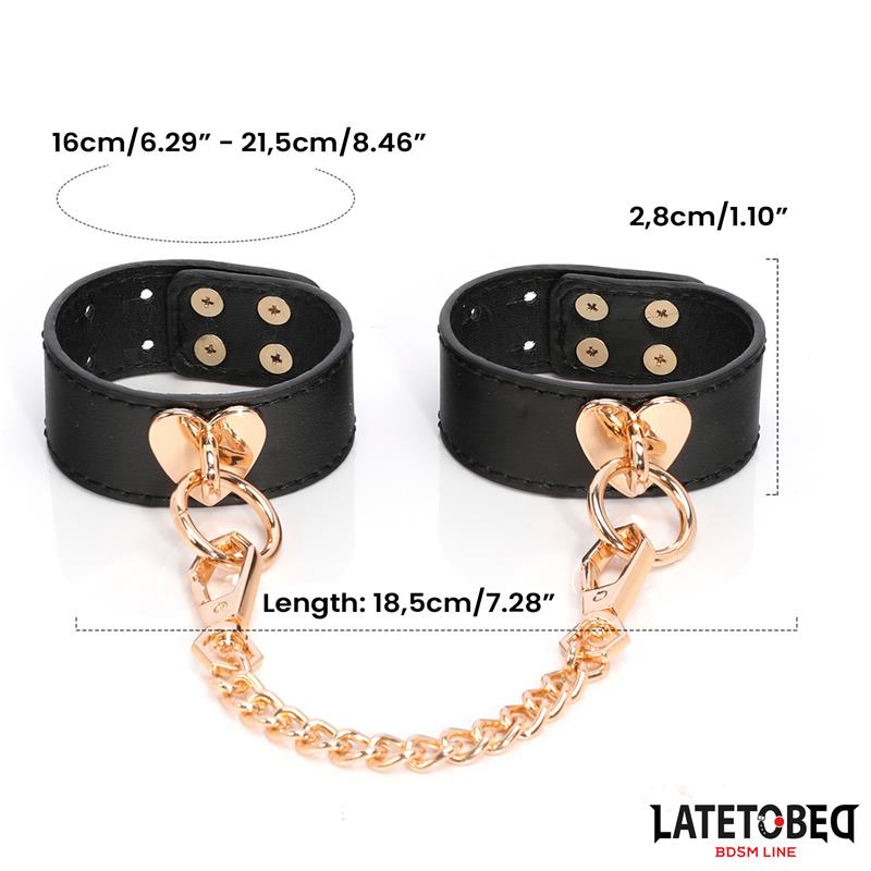 LATETOBED BDSM LINE - KIT BONDAGE DE 8 PZ CUERO CON MALETÍN DE ALMACENAJE