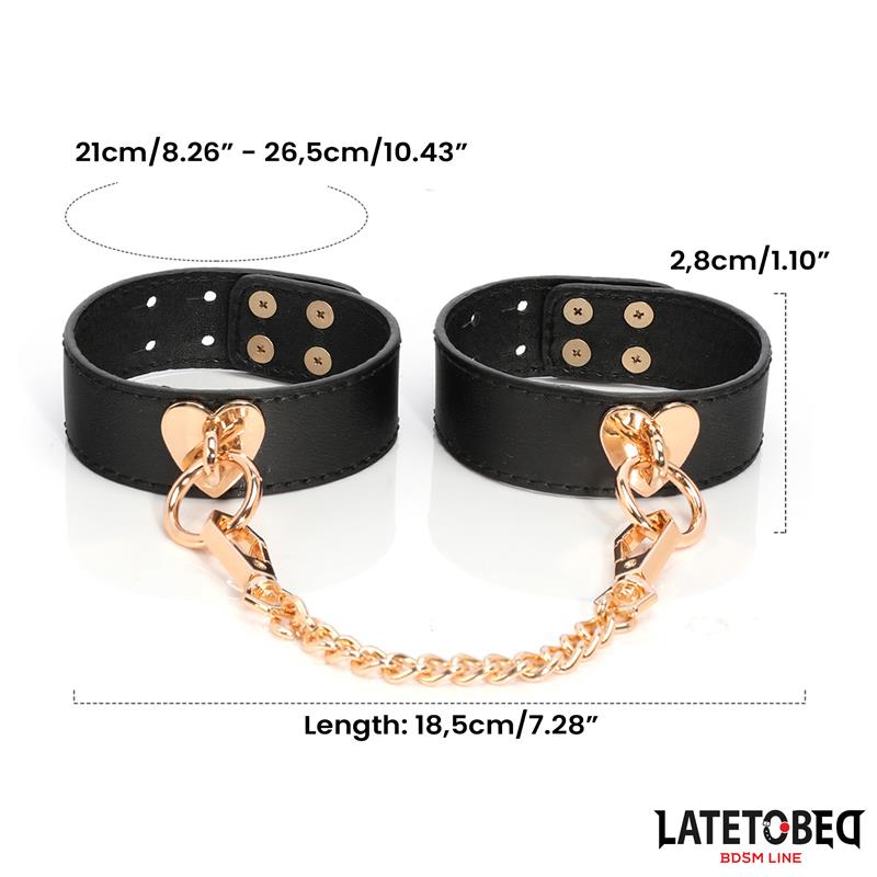 LATETOBED BDSM LINE - KIT BONDAGE DE 8 PZ CUERO CON MALETÍN DE ALMACENAJE