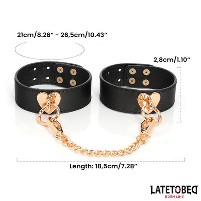 LATETOBED BDSM LINE - KIT BONDAGE DE 8 PZ CUERO CON MALETÍN DE ALMACENAJE