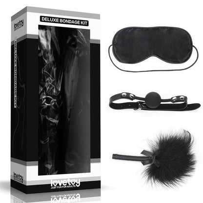LOVETOY - KIT BONDAGE DELUXE NEGRO