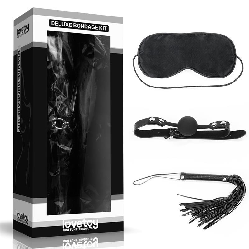 LOVETOY - KIT BONDAGE DELUXE NEGRO