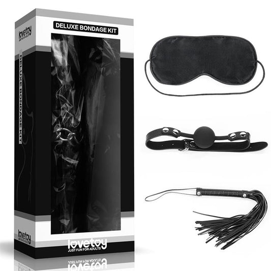 LOVETOY - KIT BONDAGE DELUXE NEGRO