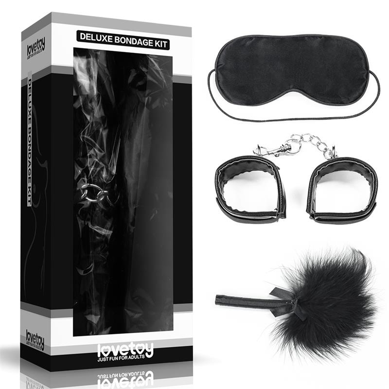 LOVETOY - KIT BONDAGE DELUXE NEGRO