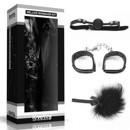LOVETOY - KIT BONDAGE DELUXE NEGRO
