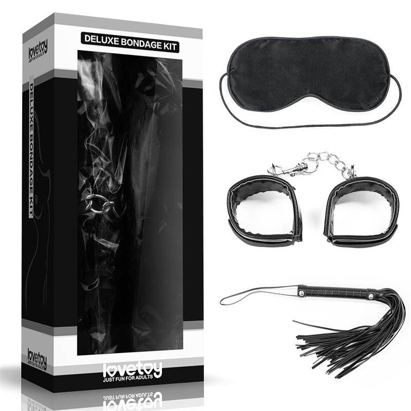 LOVETOY - KIT BONDAGE DELUXE NEGRO