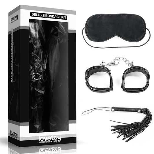 LOVETOY - KIT BONDAGE DELUXE NEGRO