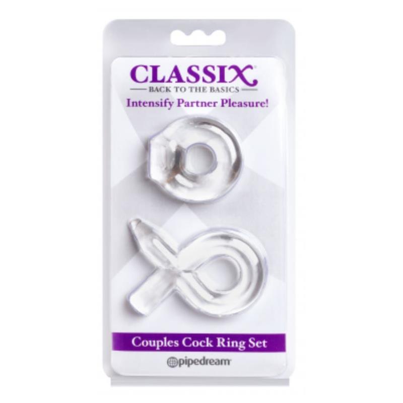 CLASSIX - KIT DE ANILLOS PARA EL PENE TRANSPARENTE