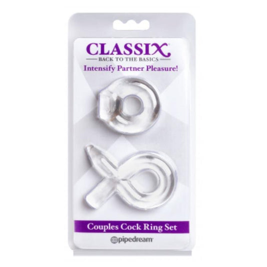 CLASSIX - KIT DE ANILLOS PARA EL PENE TRANSPARENTE