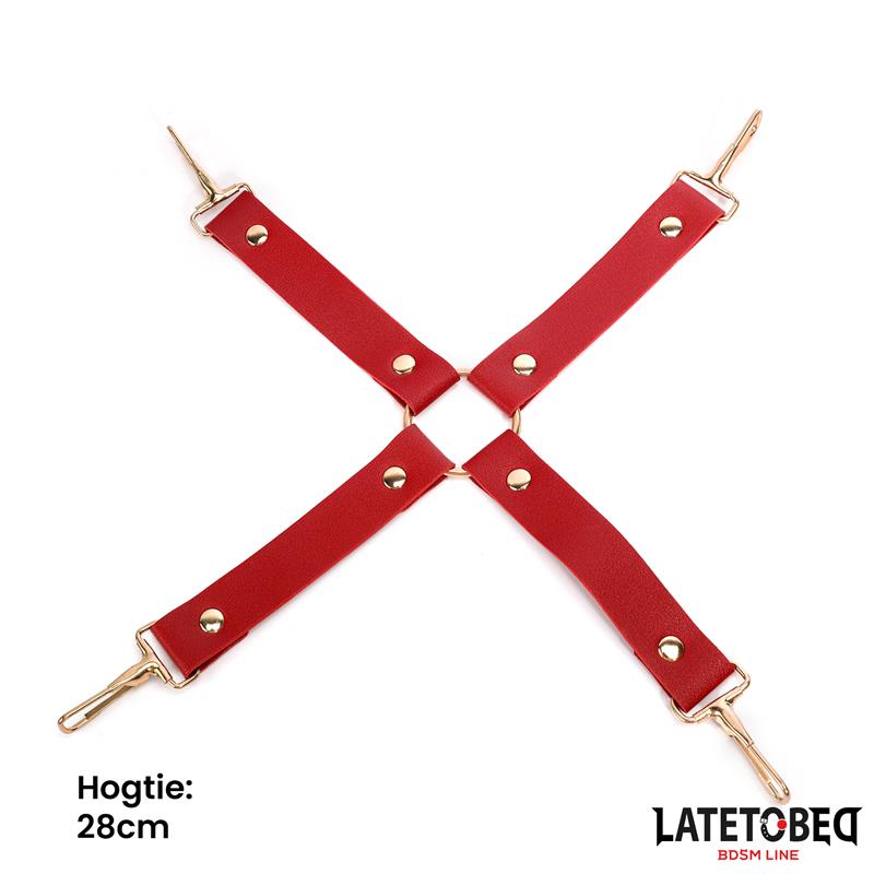 LATETOBED BDSM LINE - KIT DE BONDAGE 7 PZ CON BOLSA DE ALMACENAMIENTO