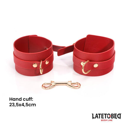 LATETOBED BDSM LINE - KIT DE BONDAGE 7 PZ CON BOLSA DE ALMACENAMIENTO