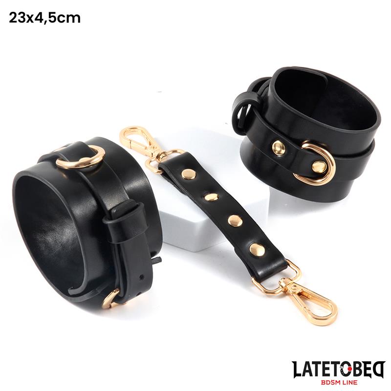 LATETOBED BDSM LINE - KIT DE BONDAGE  8 PZ CON BOLSA DE ALMACENAJE