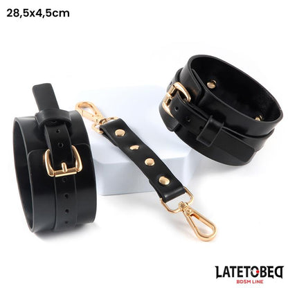 LATETOBED BDSM LINE - KIT DE BONDAGE  8 PZ CON BOLSA DE ALMACENAJE