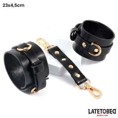 LATETOBED BDSM LINE - KIT DE BONDAGE  8 PZ CON BOLSA DE ALMACENAJE