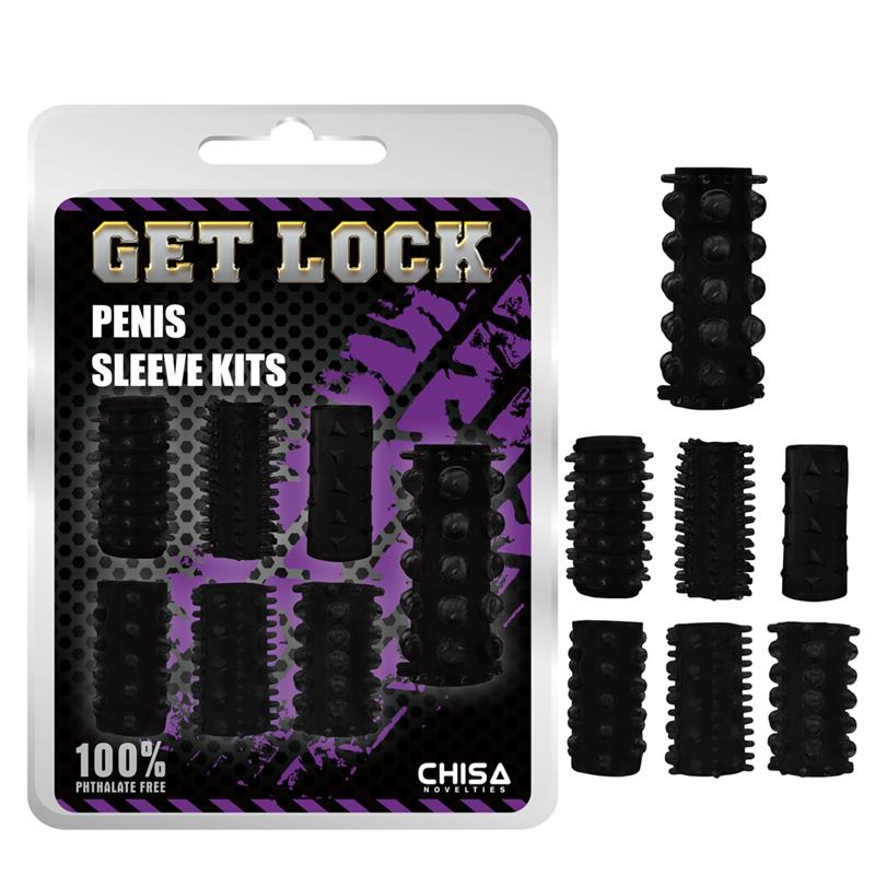 CHISA - KIT DE FUNDAS PARA EL PENE NEGRO