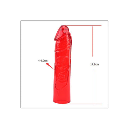 CHISA - KIT DILDO Y VIBRADOR HERS DILDO KIT ROJO